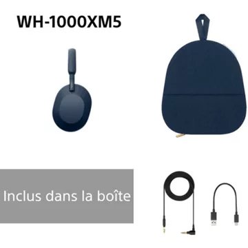 Casque							SONY				WH-1000XM5 Bleu Minuit