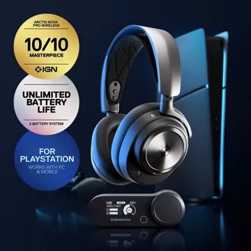 Casque gamer							STEELSERIES				Arctis Nova Pro Wireless PS5 PC Exclusif