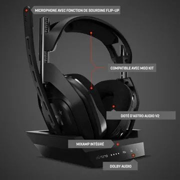 Casque gamer							ASTRO				A50 sans fil PS4 + Station d'accueil