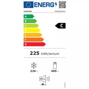 Réfrigérateur Américain							SAMSUNG 				RS68A884CSL