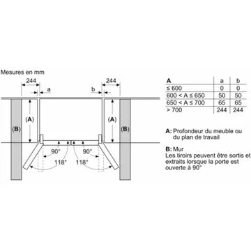 Réfrigérateur multi portes							SIEMENS				KF96RSBEA IQ700 cave à vin