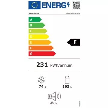 Réfrigérateur combiné encastrable 							SAMSUNG 				BRB26705EWW Metal Cooling