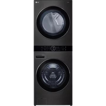 Lave linge séchant hublot 							LG				F761TOWERB Washtower