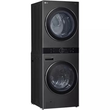 Lave linge séchant hublot 							LG				F761TOWERB Washtower