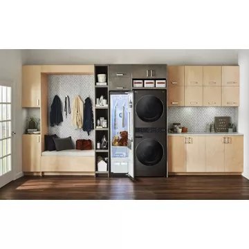 Lave linge séchant hublot 							LG				F761TOWERB Washtower