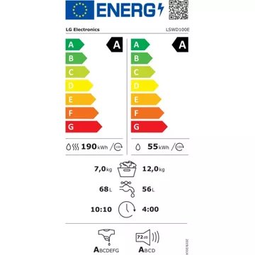 Lave linge séchant hublot 							LG				LSWD100E SIGNATURE